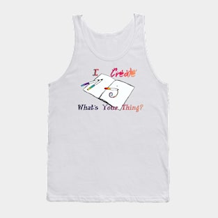 I Create-Traditional Artist Tank Top